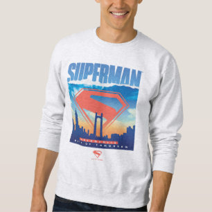 Sweatshirt Superman Metropolis Skyline