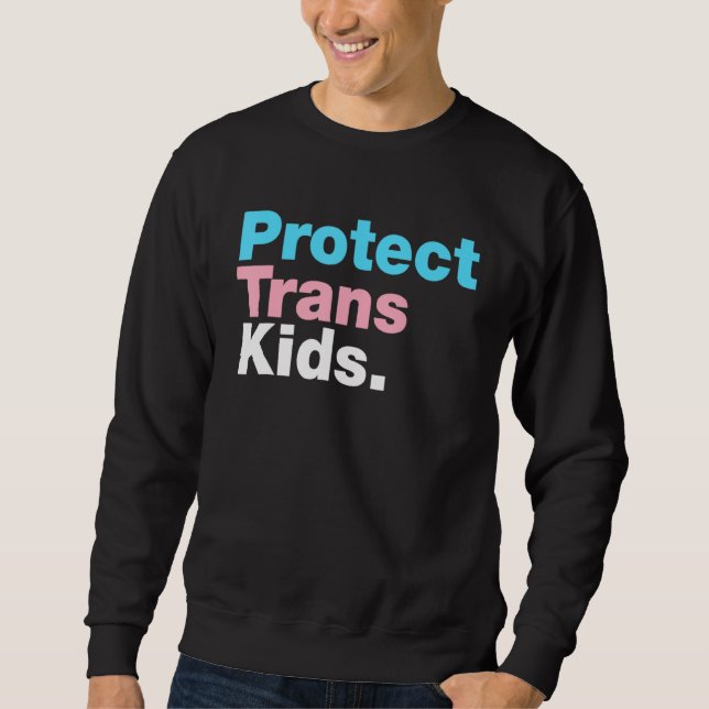 Sweatshirt Support Lgbt Protéger Trans Kid Lgbt Pride (Devant)