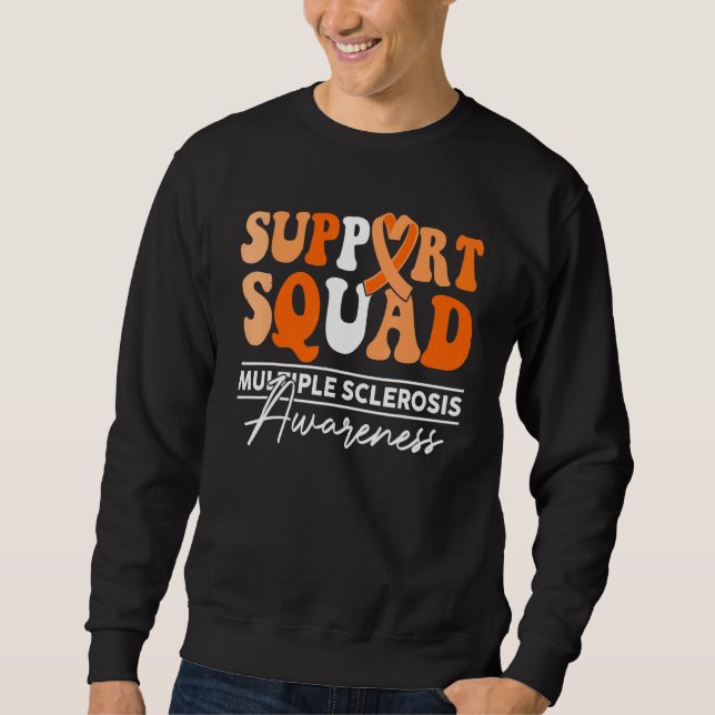 Sweatshirt Support Squad Sunflower Hair Multiple Sclerosis (Devant)