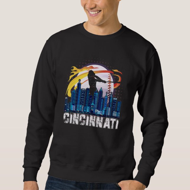 Sweatshirt Supporters de baseball de Cincinnati centre-ville  (Devant)