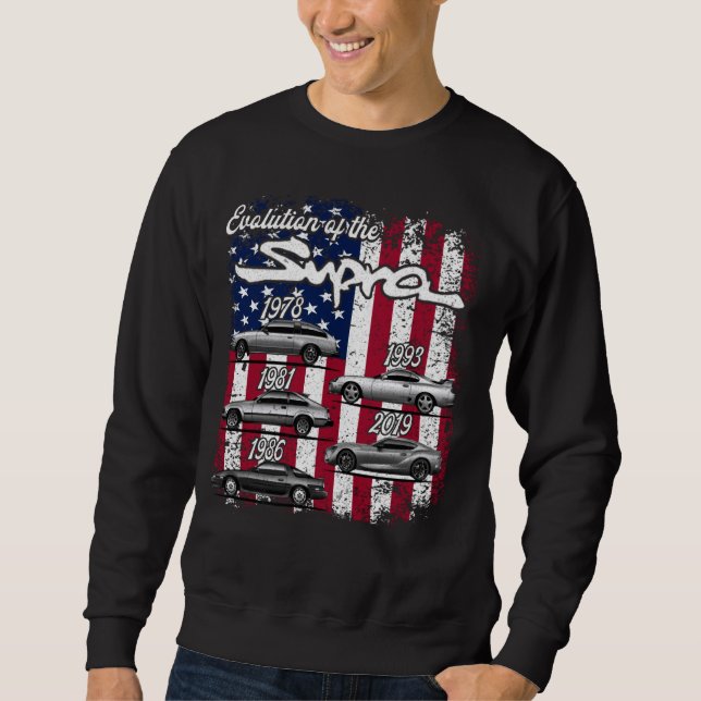 Sweatshirt Supra MK3 MK4 MK5 1978 1981 1986 1993 2019 Evoluti (Devant)