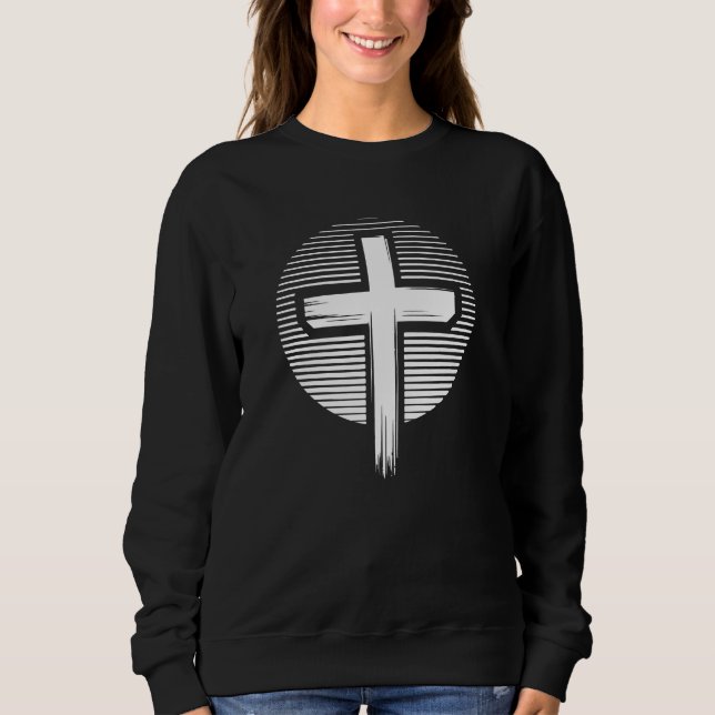 Sweatshirt Sur La Croix Des Femmes (Devant)