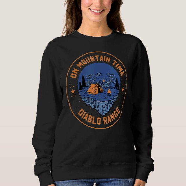 Sweatshirt Sur Mountain Time Diablo Range Randonnée Californi (Devant)