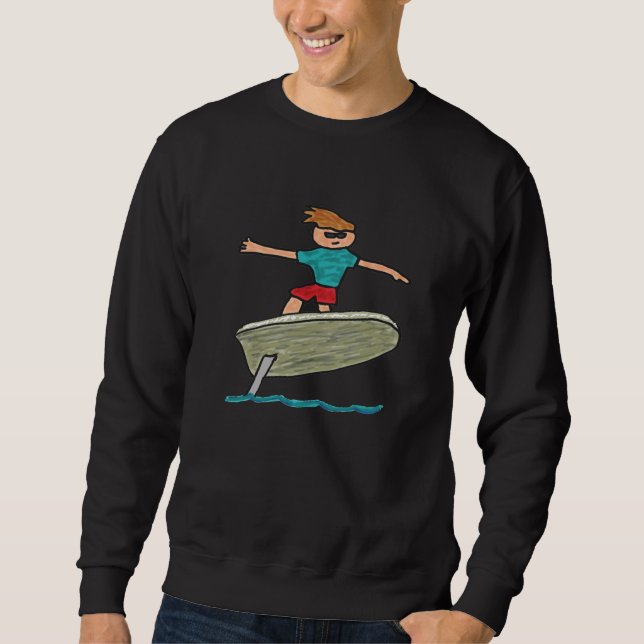 Sweatshirt Surf à huile (Devant)