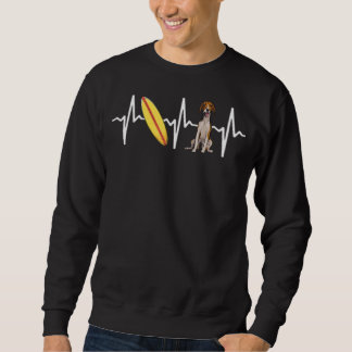 Sweatshirt Surf American Foxhound Heartbeat Chig