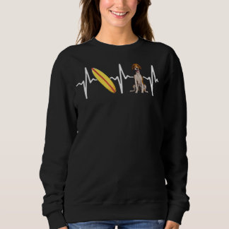 Sweatshirt Surf American Foxhound Heartbeat Chig