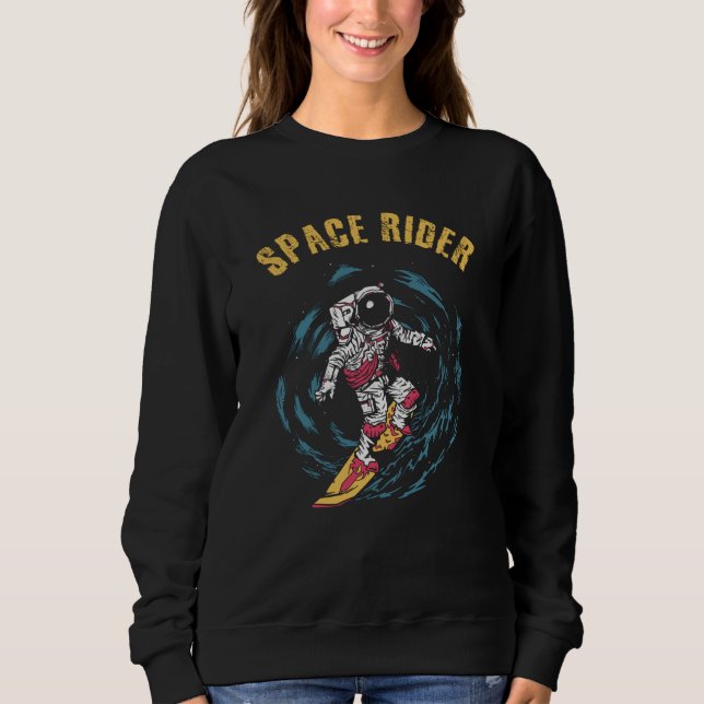 Sweatshirt Surf Astronaut Spatial Surfer (Devant)