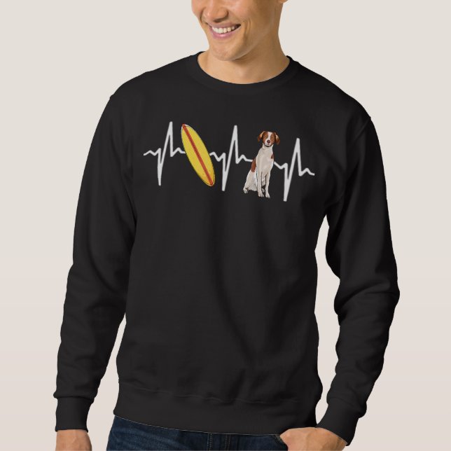 Sweatshirt Surf Brittany Heartbeat Chig (Devant)