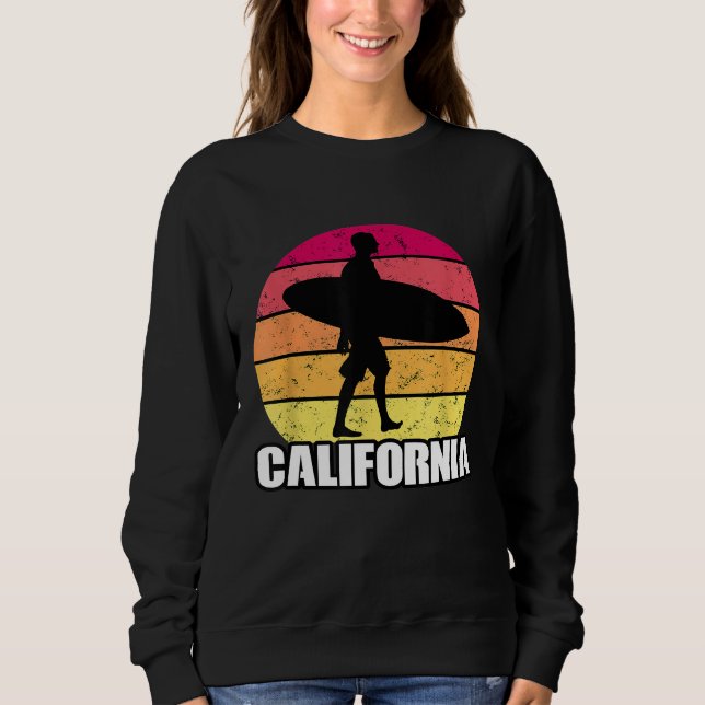 Sweatshirt Surf California Surfer Surf (Devant)