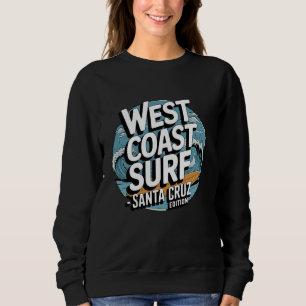 Sweatshirt Surf de la côte ouest Père Noël Cruz Retro Ocean W
