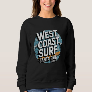 Sweatshirt Surf de la côte ouest Père Noël Cruz Retro Ocean W