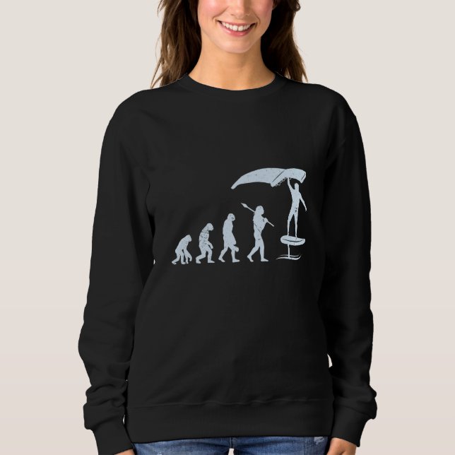 Sweatshirt Surf de l'aile Évolution des puits (Devant)