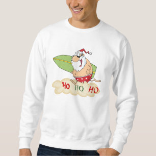 Sweatshirt Surf Père Noël Beach Noël