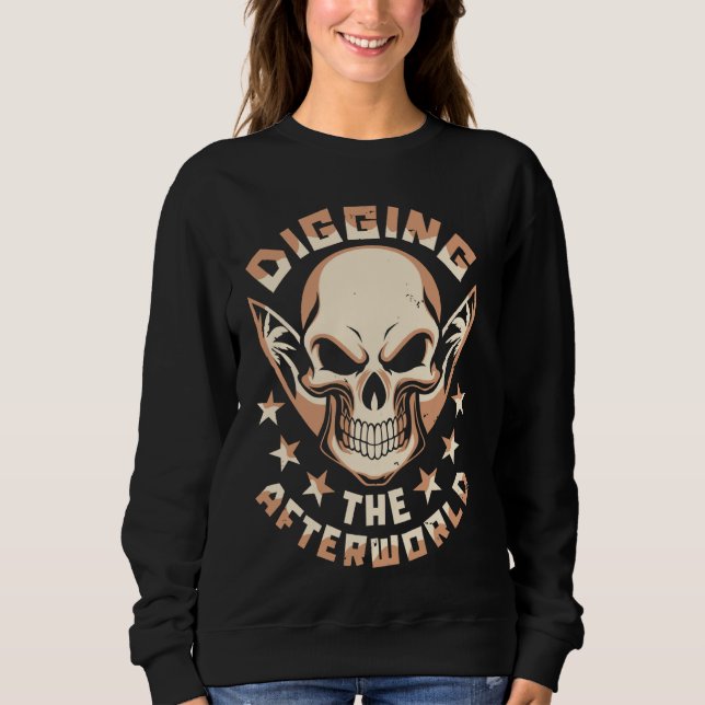 Sweatshirt Surf Skull Surfboard Surfrider - Waves Surfer (Devant)