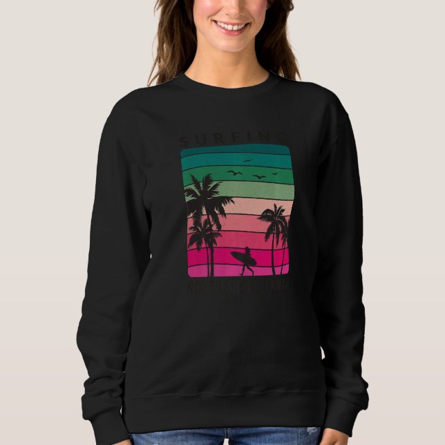Sweatshirt Surfing North Shore Hawaii Hawaiian Island Cute Su (Devant)