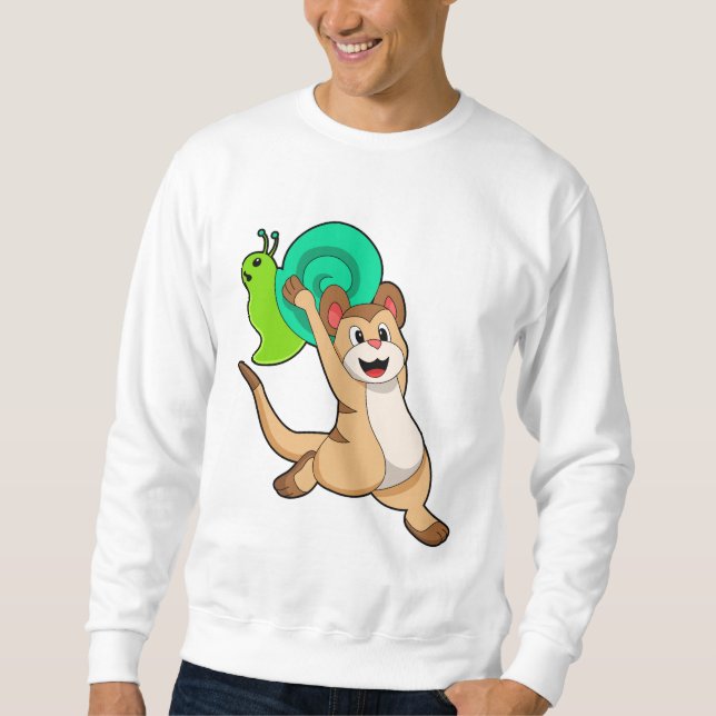 Sweatshirt Suricate avec escargot.PNG (Devant)
