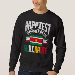 Sweatshirt Surinam Surinamais Suriname Le Plus Heureux Quand