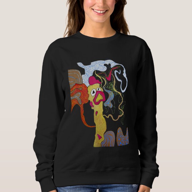 Sweatshirt Surrealistic Artwork Contemporary Art Graphic Crea (Devant)