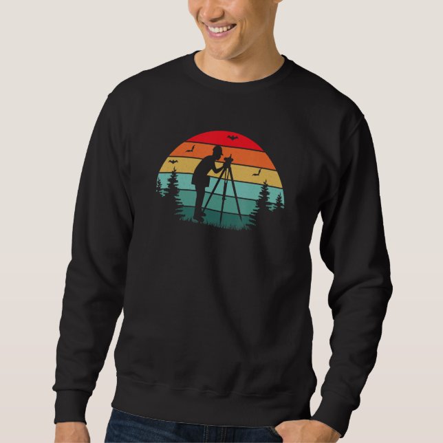 Sweatshirt Surveils Sondage Rétro vintage Land Examiner Ca (Devant)
