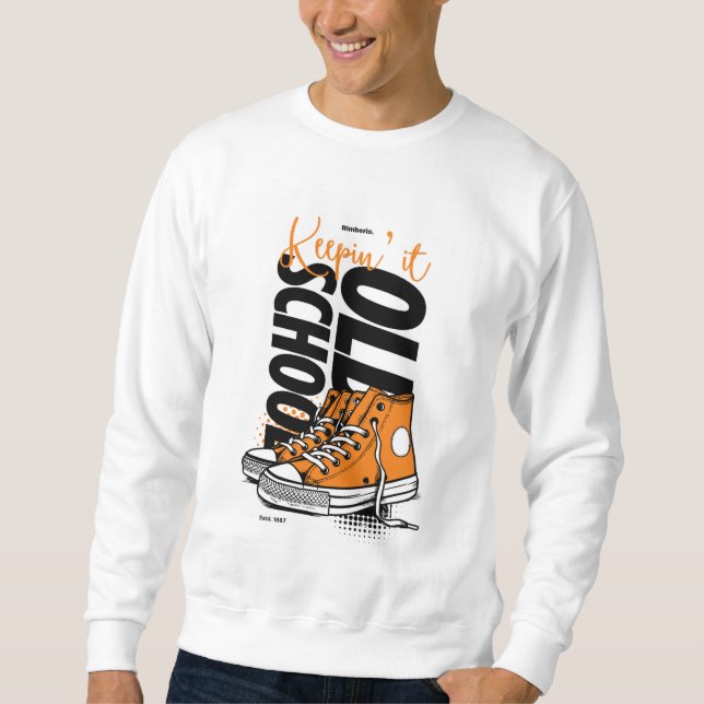 Sweatshirt survêtement+à+l'ancienne+mode   style+de+baskets+r (Devant)