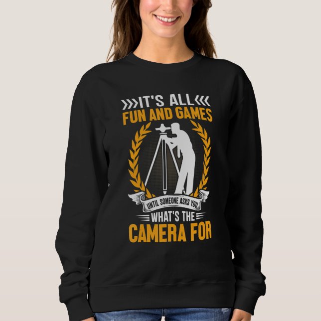 Sweatshirt Surveyers Sondage Terrestre Technicien en enregist (Devant)