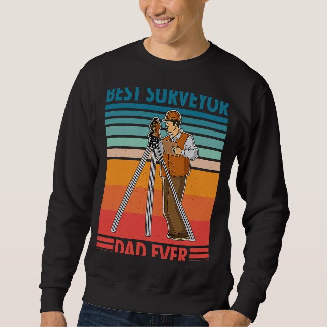 Sweatshirt Surveyor geodesy surveying engineer theodolite pro (Devant)