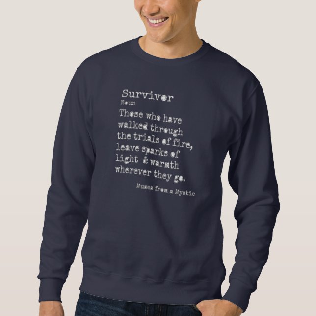 Sweatshirt Survivant : Cou de l'équipage (Devant)