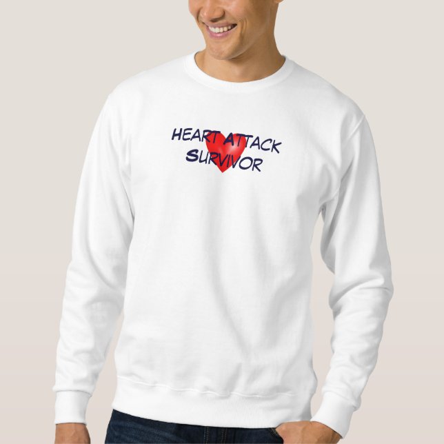 Sweatshirt Survivant de crise cardiaque (Devant)