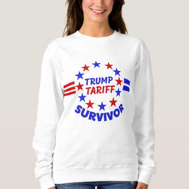 SWEATSHIRT SURVIVANT DE TRUMP TARIFAIRE (Devant)