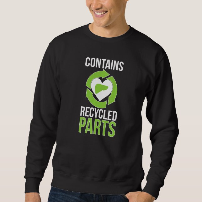 Sweatshirt Survivant d'une greffe de foie Drôle de greffe de  (Devant)