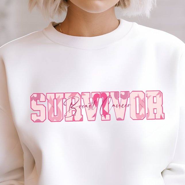 Sweatshirt Survivante du cancer, sweat-shirt de soutien contr (Créateur téléchargé)