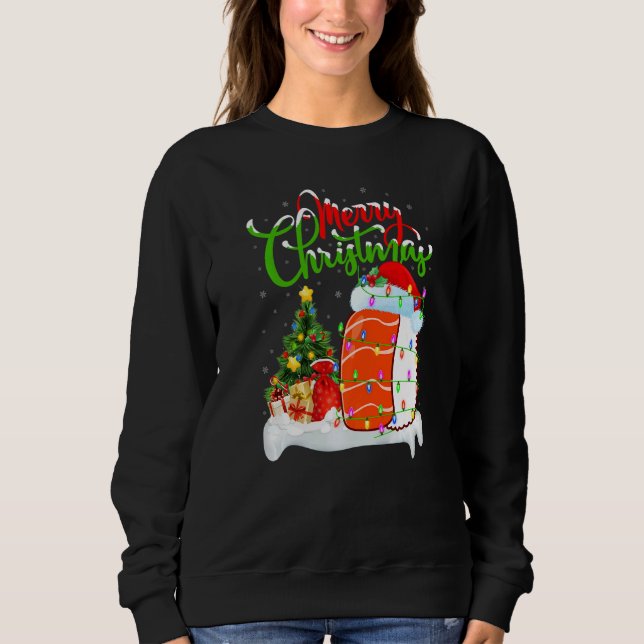 Sweatshirt Sushi Food  Xmas Decorations Santa Sushi Christmas (Devant)