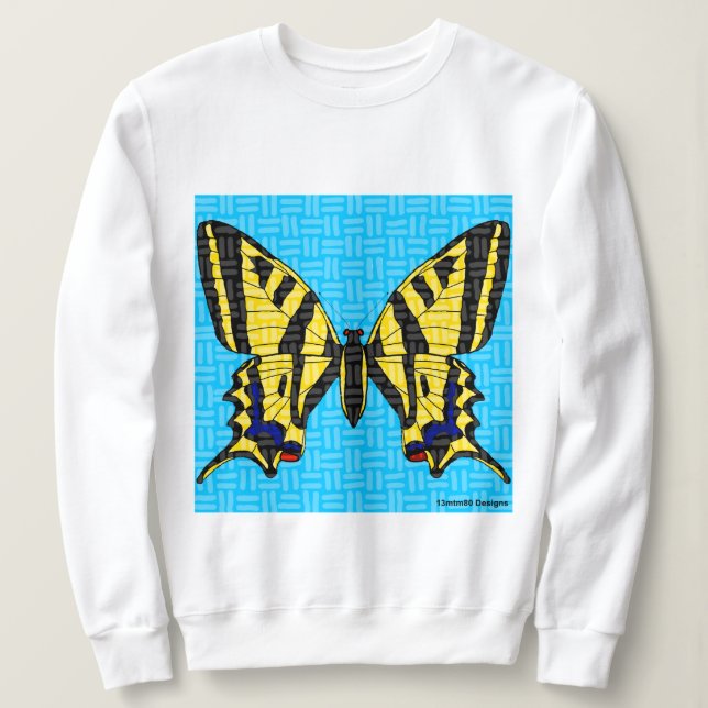 Sweatshirt Swallowtail (blanc) - Sweat-shirt pour femmes (Design devant)