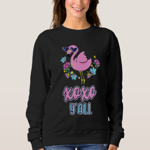 Sweatshirt Swan Rose XOXO Yall Hugues Et Baisers Swan Kiss
