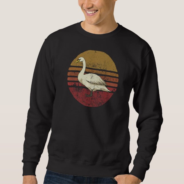 Sweatshirt Swan vintage style rétro Swan (Devant)