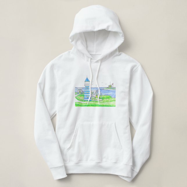 Sweatshirt Sweat - shirt à capuche du phare Americ (Design devant)