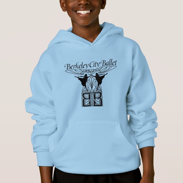 Sweatshirt Sweat - shirt à capuche enfant - Bleu (Devant)