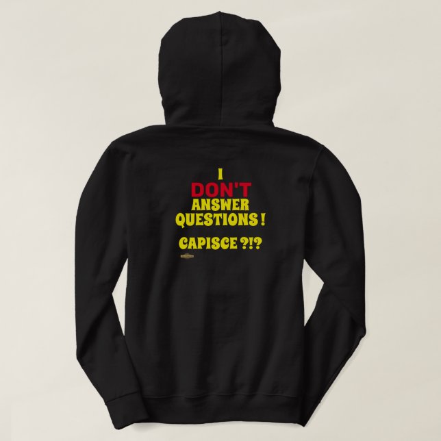 sweatshirt sweat - shirt à capuche "JE NE RÉPONDS  (Design dos)