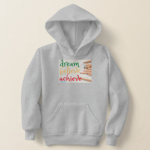 sweatshirt sweat - shirt à capuche "RÊVE, CROIS...