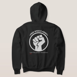 sweatshirt sweat - shirt à capuche zip "FREE SPEEC
