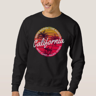 Sweatshirt Sweat-shirt Californie Rétro Coucher de soleil