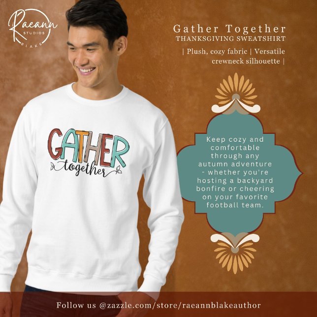Sweatshirt Sweat-shirt de Thanksgiving "Rassemblons-nous" (Créateur téléchargé)