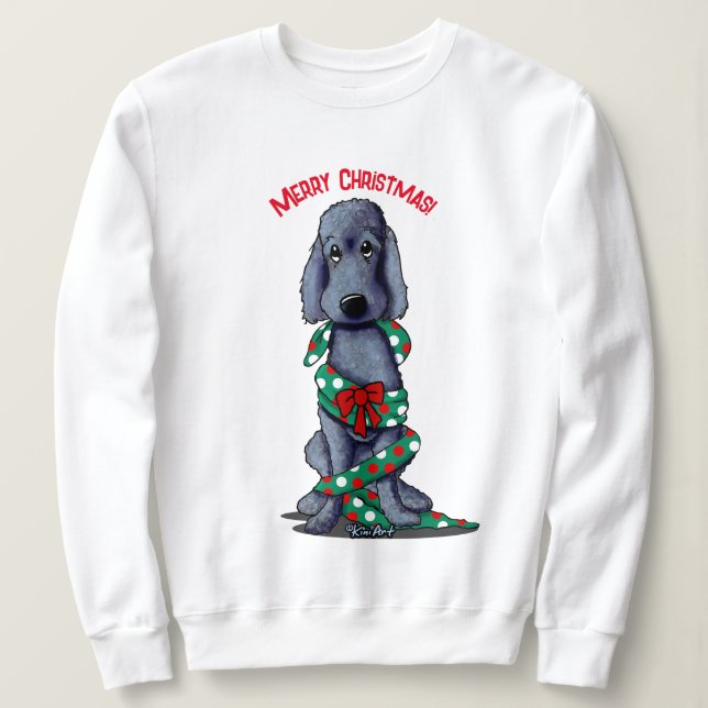 Sweatshirt Sweat-shirt grande taille Goldendoodle rasé noir  (Design devant)