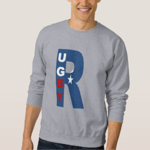 Sweatshirt SWeat-shirt grise homme RUGBY USA