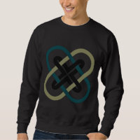 Sweat-shirt homme à X entrelacés