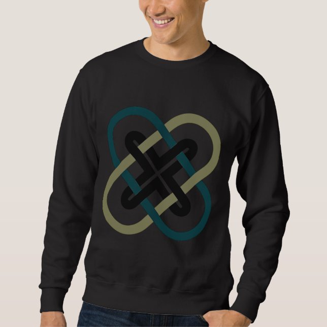 Sweatshirt Sweat-shirt homme à X entrelacés (Devant)