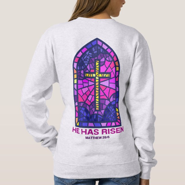 Sweatshirt Sweat-shirt Il Est Ressuscité (Dos)