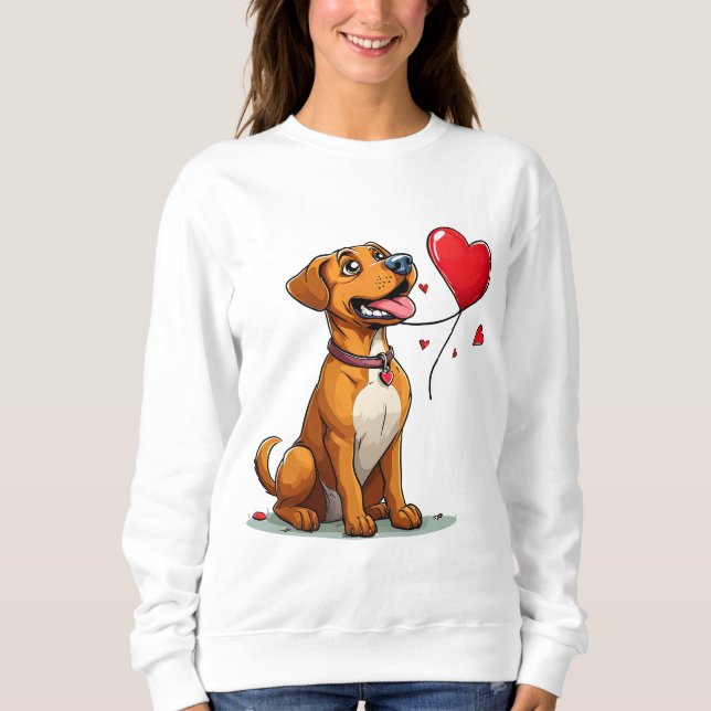 Sweatshirt Sweat-shirt pour chien de la Saint-Valentin idée c (Devant)
