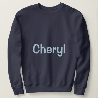 Sweatshirt Sweat-shirt pour femme bleu marine personnalisé