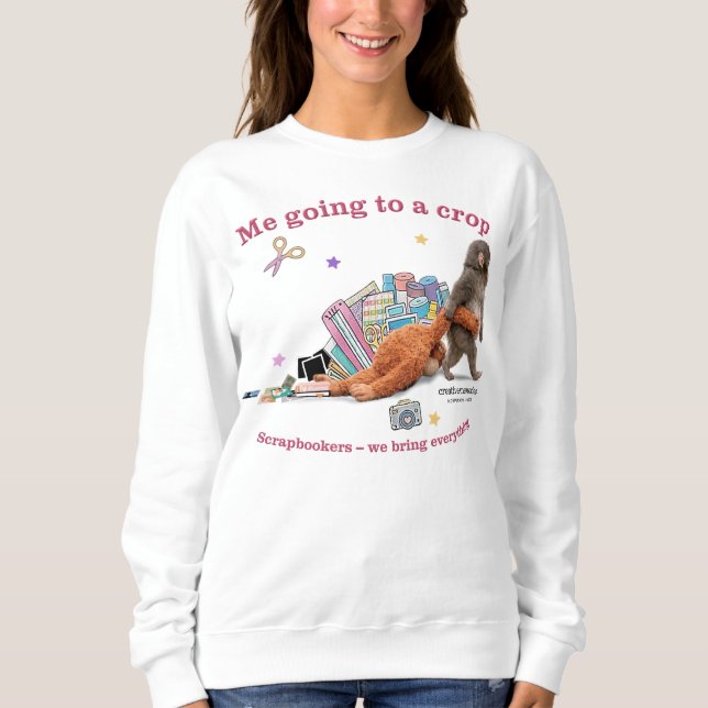 Sweatshirt Sweat-shirt pour femmes Punch the Monkey (Devant)